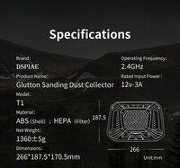 DSPIAE T1 Glutton Dust filtering