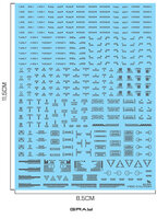 Delpi-Decal 1/100 Caution Signs Gray