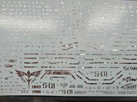 Delpi-Decal MG Sazabi Silver Holo Hexagonal