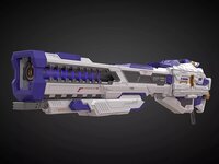 Qianqu Shang 1/100 Heavy Electromagnetic Railgun Blue Ver.