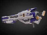 Qianqu Shang 1/100 Heavy Electromagnetic Railgun Blue Ver.