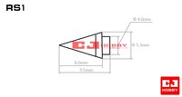CJ Hobby 1/144 Metal Shoulder Spikes RS1 3pcs
