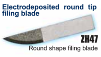 Echo Tech Electrodeposited Round Tip Filing Blade for Ultrasonic Cutter ZH47