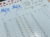 Flaming-Snow MG-49 RX-78 NT-1 Alex Ver 2.0 Fluorescent Decals