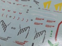 Flaming-Snow HG-45 Wing Gundam Zero Fluorescent Decals