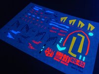 Flaming-Snow HG-45 Wing Gundam Zero Fluorescent Decals