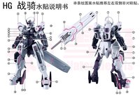 Flaming-Snow HG-76 Gundam Schwarzette Fluorescent Decals