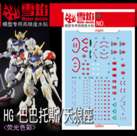 Flaming-Snow HG-59 Gundam Barbatos &amp; Barbatos Lupus Fluorescent Decals