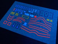 Flaming-Snow HG-31 Zaku Desert Type Fluorescent Decals