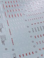 Flaming-Snow HG-36 RX-78-2 Rollout Color Fluorescent Decals