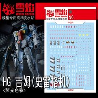 Flaming-Snow HG-57 RGM-79 GM (Sleggar) Fluorescent Decals