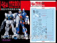 Flaming-Snow HG-04 Gundam Local Type / Gundam Marine Type (GTO) Fluorescent Decals