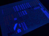 Flaming-Snow HG-04 Gundam Local Type / Gundam Marine Type (GTO) Fluorescent Decals