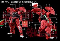 Flaming-Snow HG-65 Darilbalde Fluorescent Decals