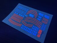 Flaming-Snow HG-14 GTO High Mobility Zaku Fluorescent Decals
