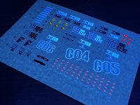 Flaming-Snow HG-30 RX-78-4/5/6  Fluorescent Decals