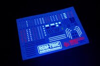 Flaming-Snow HG-37 GM Guard Custom (E-2 Beam Spray Gun) Fluorescent Decals