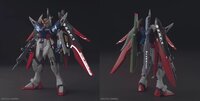 Flaming-Snow HG-23CE ZGMF-X20A Strike Freedom Gundam &amp; ZGMF-X42S Destiny Gundam Fluorescent Decals