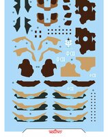 Flaming-Snow HG-71 GTO MS-06GD Zaku Surface Type [EGBA] Fluorescent Decals