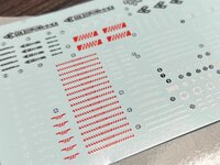 Flaming-Snow RG-47 GoldyMarg Fluorescent Decals