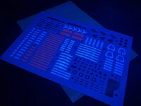 Flaming-Snow RG-47 GoldyMarg Fluorescent Decals