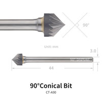 DSPIAE 60&deg; or 90&deg; Conical Bits