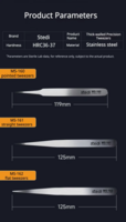 Stedi Thick-Walled Precision Tweezers (Flat) MS-162