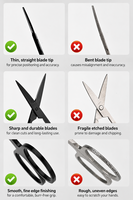 Moshi Precision Thin Blade Hobby Scissors MS109