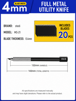 Stedi 4mm Narrow Blade Hobby Knife MS-21