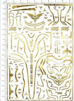 Easy Decal, Sticker 2366 MG MSN-06S Gold