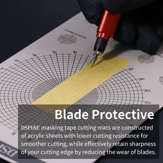 DSPIAE Masking Tape Cutting Mat AT-ECB (Polygonal Patterns)