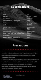 DSPIAE Portable Electric Sharpening Pen ES-P