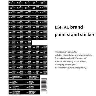 DSPIAE Stickers for Paint Bottles