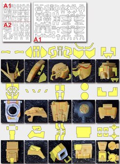 Cantonese-C Precut Tape for MG THE-51 RX-93 NU