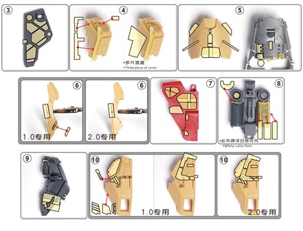 Cantonese-C Precut Tape for AnchoreT-YJL MG Sazabi 1.0