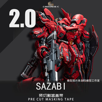 Cantonese-C Precut Tape for AnchoreT-YJL MG Sazabi 2.0