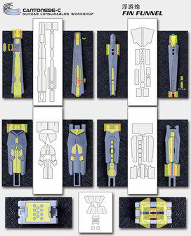 Cantonese-C Precut Tape For AnchoreT-YJL Hi-Nu & Nu Fin-Funnel Set