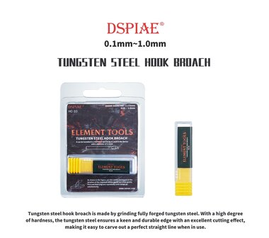 DSPIAE HC Series Tungsten Steel Hook Scribers individual 0.1-3.0