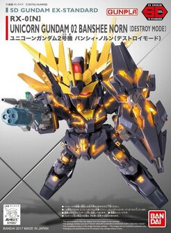 SD EX-Standard 015 Unicorn Gundam Banshee Norn (Destroy Mode)