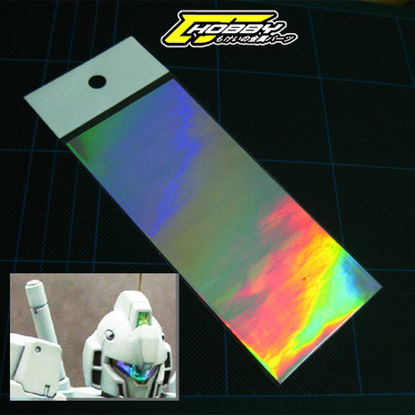 Sticker Holographic Smooth Silver or Gold