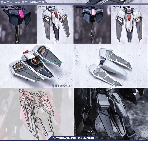 AnchoreT YujiaoLand MG Amazing Exia Dress-up Kit + Metal Thruater
