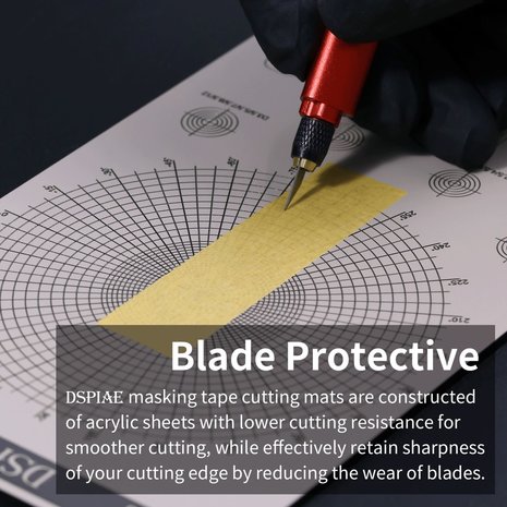 DSPIAE Masking Tape Cutting Mat AT-ECD (Straight Lines)