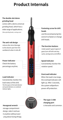 DSPIAE Portable Electric Sharpening Pen ES-P