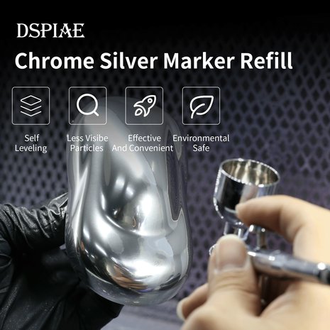 DSPIAE Chrome Silver Refill For Markers CR-10 10ml