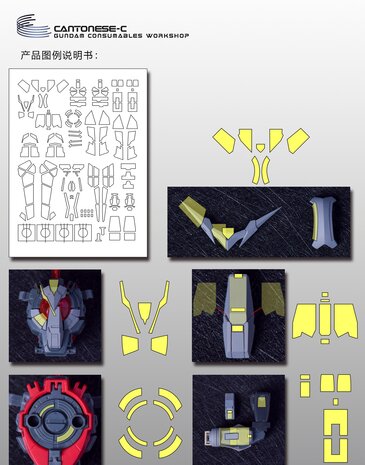 Cantonese-C Precut Tape for AnchoreT-YJL MG Amazing exia