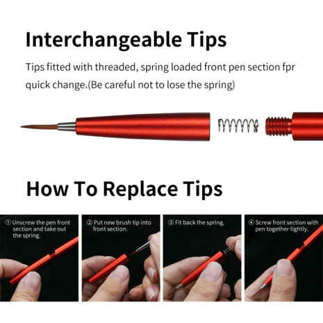 DSPIAE AT-FB Interchangeable Fine Tip Brush