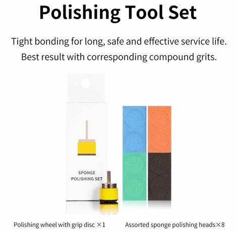 DSPIAE Polishing Tool Set SPP-S01 for Electric Drill