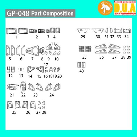 Anubis GP048 RG Wing XXXG-01W Detail Set