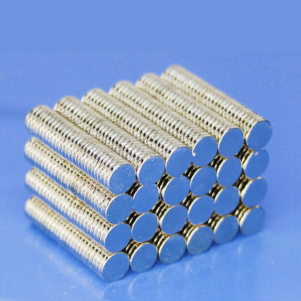 Neodymium Magnets NdFeB N35 Discs 5mm set van 25pcs