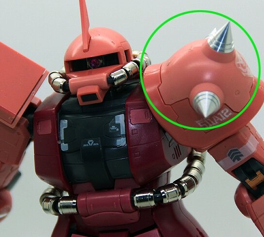 JAO Parts ZC3 Spike Short 8x5mm RG Zaku II Silver